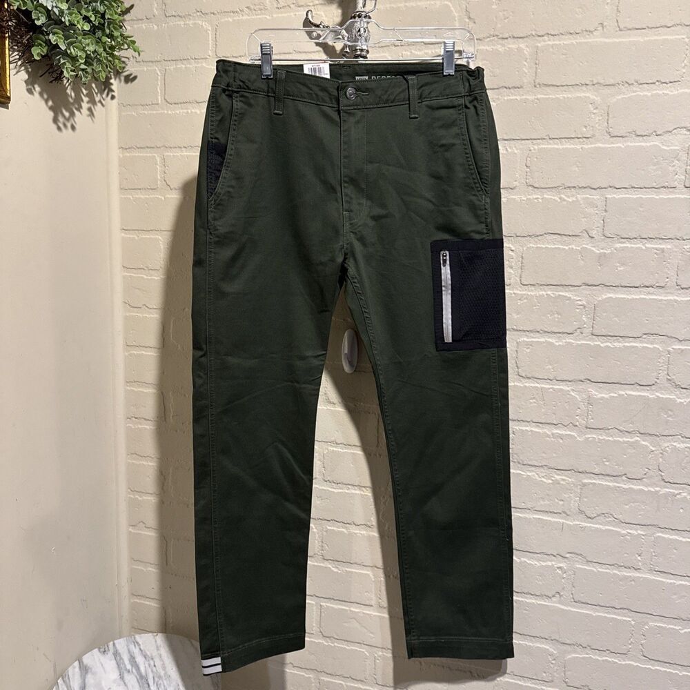 Levi’s Utility Pants Men’s Green All Seasons Tech 32 X 30 NEW Stretch